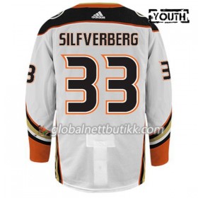 Anaheim Ducks Hockeydrakt JACOB SILFVERBERG 33 Hvit Adidas Authentic - Barn